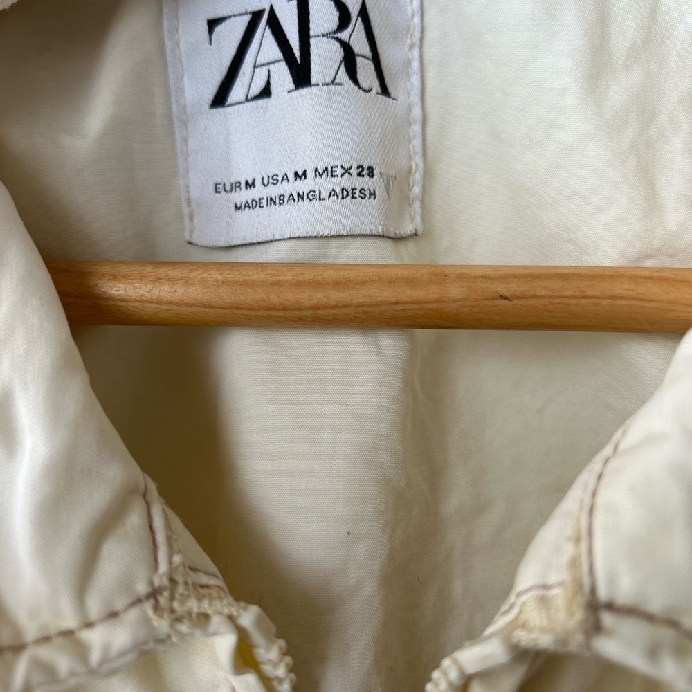 Zara Off-White Collared Jacket - image 3